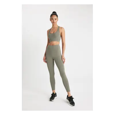 DEFACTO Fit Printed Waist-Wrapping Sports Basic Leggings