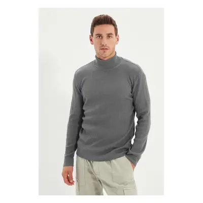 Trendyol Gray Turtleneck Knitwear Sweater