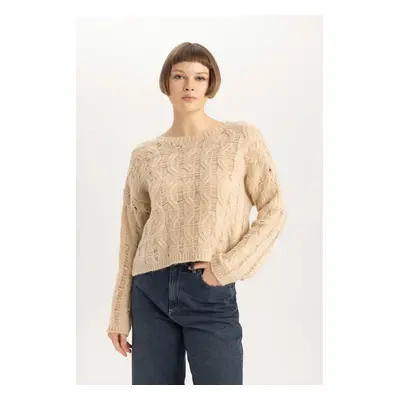 DEFACTO Relax Fit Crew Neck Sweater