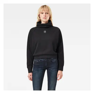 G-STAR Sweatshirt - High turtle neck loose wmn black