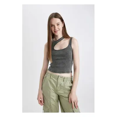 DEFACTO Fitted Ribbed Camisole Athlete