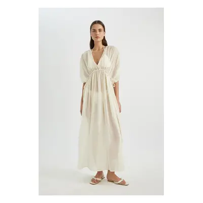 DEFACTO Fall in Love Regular Fit Cotton Beach Dress