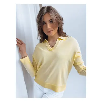 Women's sweater ORBILLA lemon Dstreet