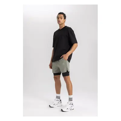 DEFACTO Fit Slim Fit Slim Cut Sports Woven Shorts