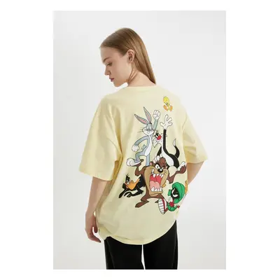 DEFACTO Cool Looney Tunes Oversize Fit Crew Neck Short Sleeve T-Shirt