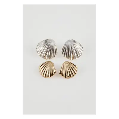 DEFACTO Women's Shell Earrings