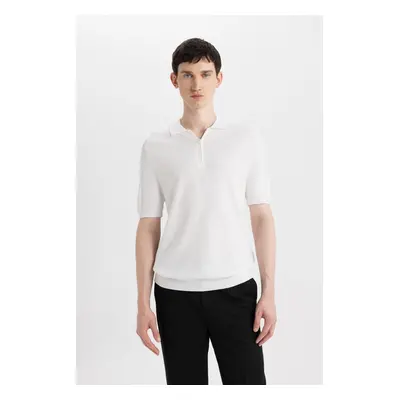 DEFACTO Slim Fit Short Sleeve Knitwear Polo T-Shirt