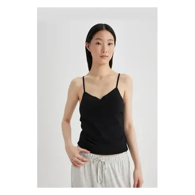 DEFACTO Fall in Love Rope Strap Padded Cotton Undershirt