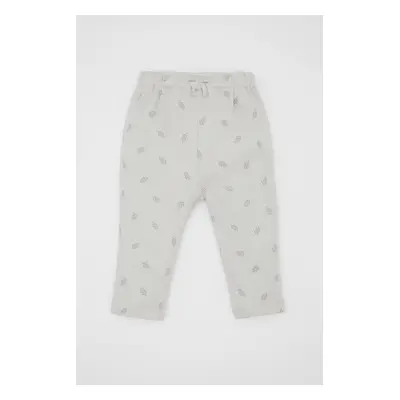 DEFACTO Baby Girl Patterned Waffle Pants