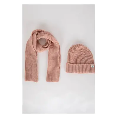 DEFACTO Girl Scarf Beret 2-Piece Set