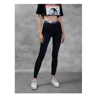 Diesel Leggings - UFLBFAUSTINLPMF TROUSERS black