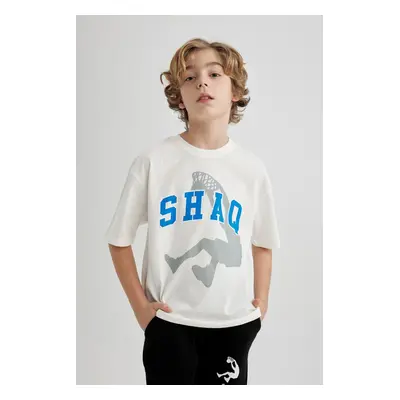 DEFACTO Boys Shaquille O'neal Oversize Fit Crew Neck Short Sleeve T-shirt