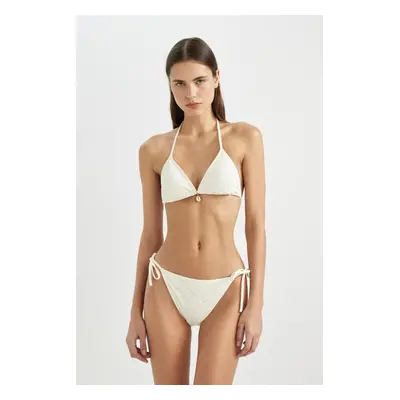 DEFACTO Fall in Love Regular Fit Embroidered Bikini Bottom