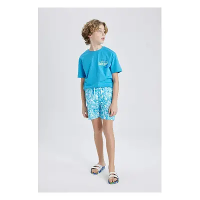 DEFACTO Boy's Patterned Swim Shorts