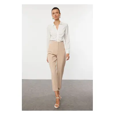 Trendyol Beige Iron-On Woven Trousers