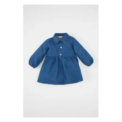 DEFACTO Baby Girl Long Sleeve Jean Dress