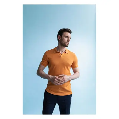 DEFACTO Slim Fit Polo Neck Basic kötöttáru rövid ujjú póló