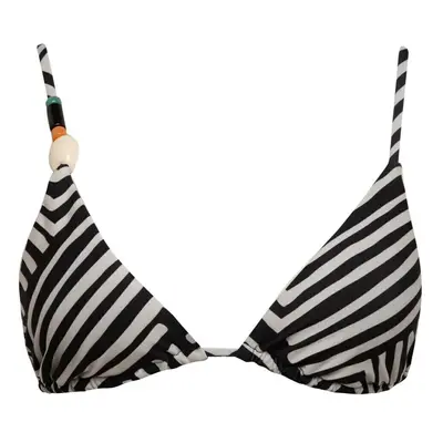 DEFACTO Fall In Love Regular Fit Striped Triangle Bikini Top