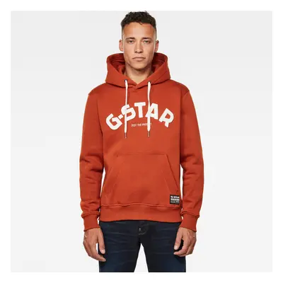 G-STAR Sweatshirt - Varsity Felt hdd sw l\s orange