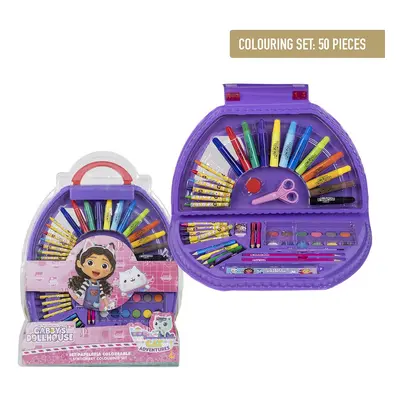 COLOURING STATIONERY SET PIEZAS GABBY´S DOLLHOUSE