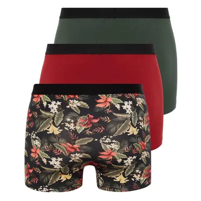 Trendyol Pack of Patterned/Plain Cotton Boxers