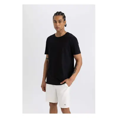 DEFACTO Fit Standard Fit Crew Neck Printed Short Sleeve 100% Cotton T-Shirt A5825ax23sm