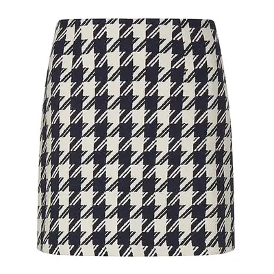 Tommy Hilfiger Skirt - WOOL BLEND HOUNDST SHORT SKIRT patterned