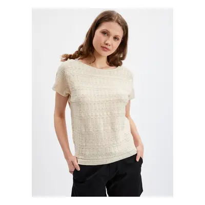 Beige women's beige sweater T-shirt ORSAY