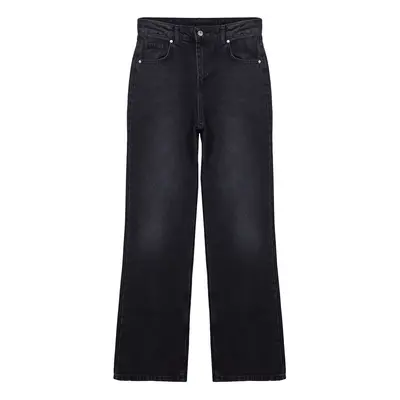 Trendyol Black High Waist Wide Leg Jeans