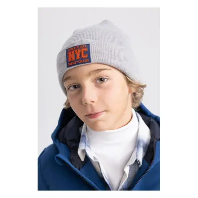 DEFACTO Boy's Woven Labeled Beret