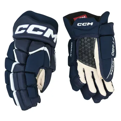 CCM JetSpeed FT680 Navy/White Hockey Gloves Inch