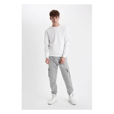 DEFACTO Regular Fit Cargo Pocket Elastic Waist Leg Jogger Sweatpants