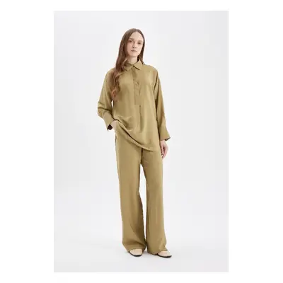 DEFACTO Wide Leg Basic Trousers