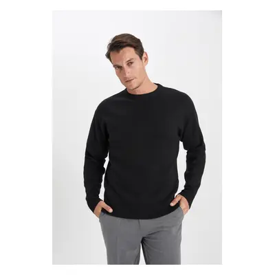 DEFACTO Relax Fit Crew Neck Premium Sweater