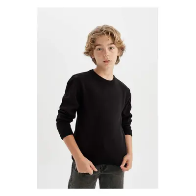 DEFACTO Boy's Crew Neck Knitwear Sweater