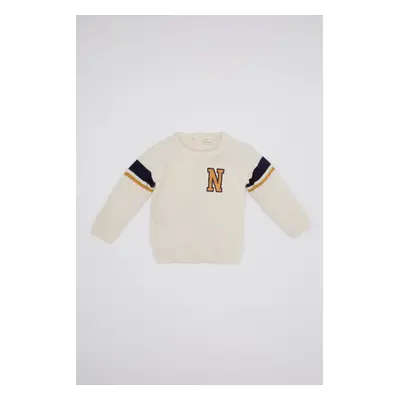 DEFACTO Baby Boy Printed Knitwear Sweater