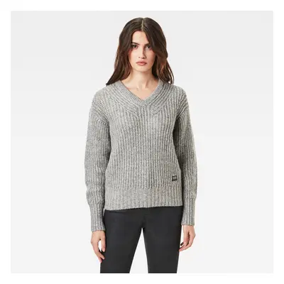 G-STAR Sweater - Villarn loose in knit wmn l\s grey