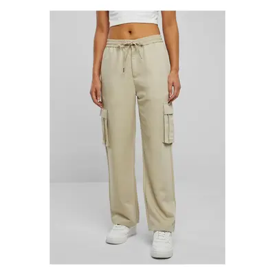 Women's Trousers Vicose Straight Leg Cargo Pants Concrete