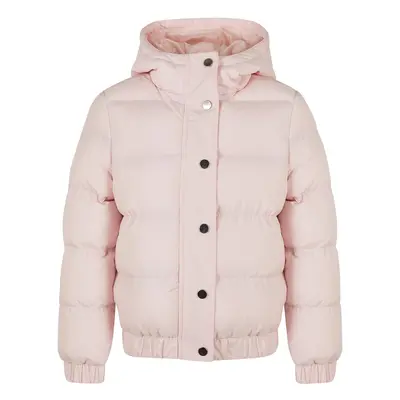 Girl's Hooded Puffer Jacket - Pink