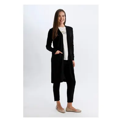 DEFACTO Regular Fit V-Neck Long Knitwear Cardigan