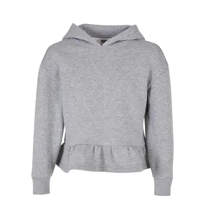 Girls' Organic Volants Hoody Gray