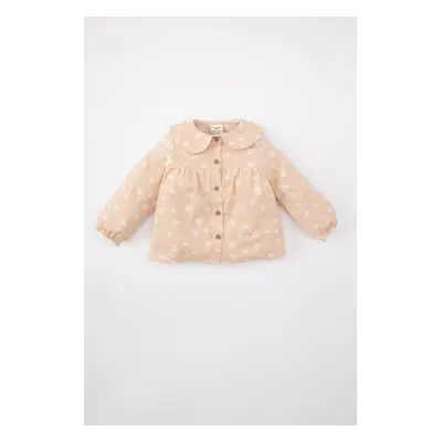 DEFACTO Baby Girl Bebe Collar Twill Long Sleeve Shirt