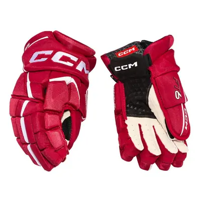 Ice Hockey Gloves CCM JetSpeed FT6 Red/White inch