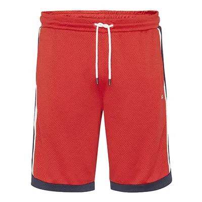 Tommy Jeans Shorts - TJM MESH BASKETBALL SHORT red