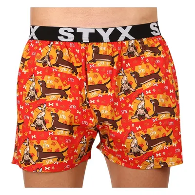 Men's shorts Styx art sports rubber dogs