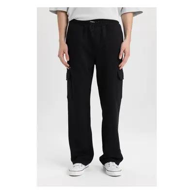 DEFACTO Regular Fit Cargo Pocket Straight Leg Sweatpants