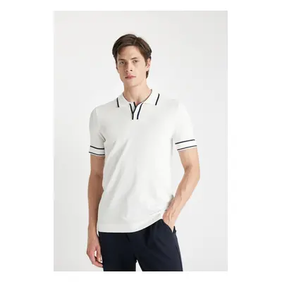 DEFACTO Slim Fit Short Sleeve Knitwear Polo T-Shirt