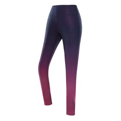 Women's quick-drying leggings ALPINE PRO ARELA neon knockout pink variant pa