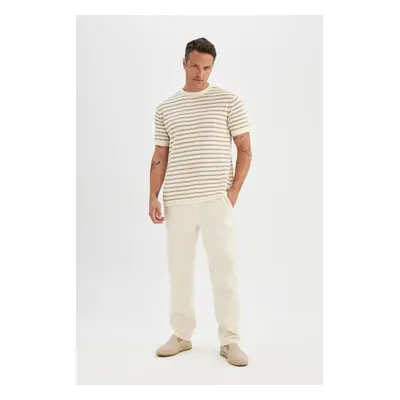 DEFACTO Relax Fit Straight Leg Cotton Trousers