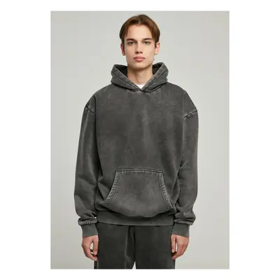 Stone Washed Hoody Black